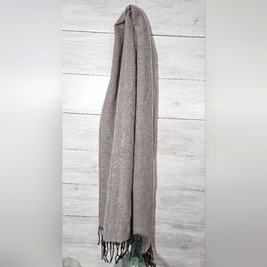 L.L Bean Scarf Brown and beige Herringbone Pattern